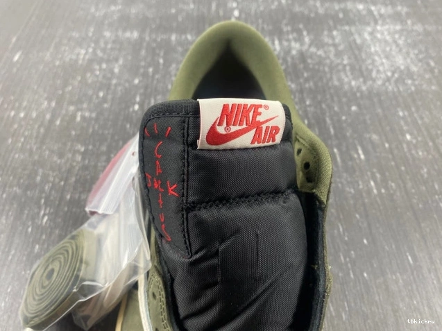 Rep TBK 1 AIR X OLIVE' SP 'BLACK LOW DM7866-002 OG TRAVIS JORDAN SCOTT 0819